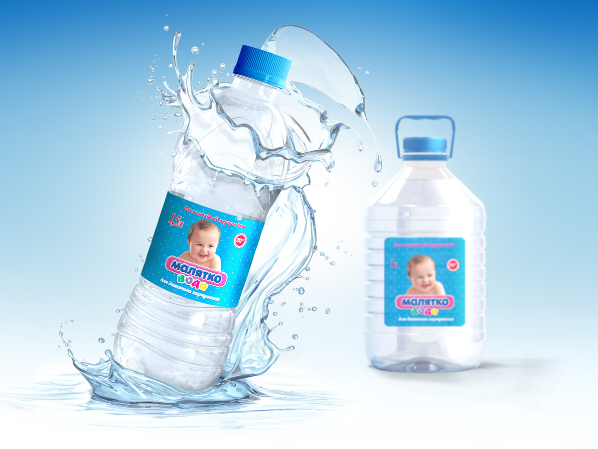минеральная вода малятко разные бутылки